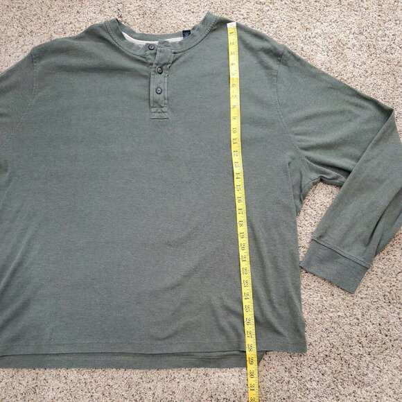 Arrow T Shirt Mens 2XL Green Long sleeve Crew Neck Pull Over - Picture 5 of 12